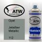 Preview: Opel, Jetsilber Metallic, 112: 400ml Sprühdose, von ATW Autoteile West.